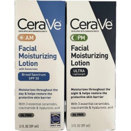 CeraVe AM/PM Facial Moisturizing Lotion Pack Exp Date: 01/2027 (Sealed)