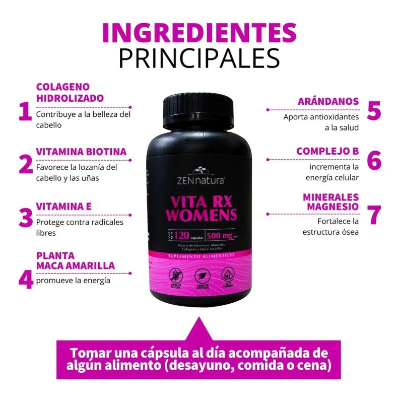 Isoflavonas Soya, Colageno Hidrolizado Multivitaminico Mujer Sabor Sin sabor