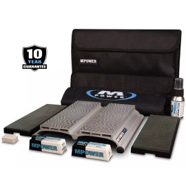 MPOWER Tools Double Diamond Sharpening Stone Set 300-1200# Complete Sharpener Kit MPOWER SB2