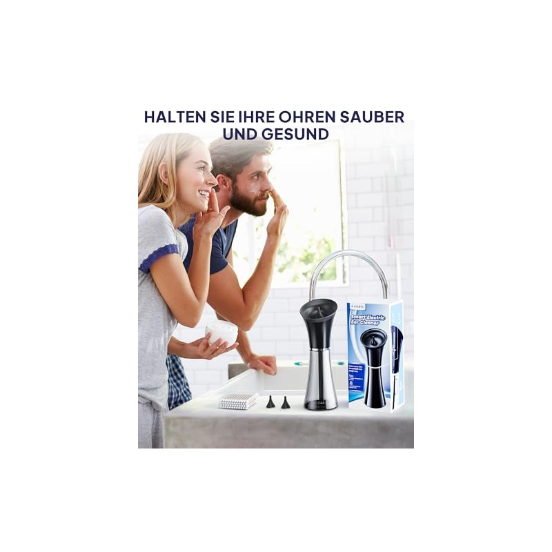 KAUGIC Electric Ear Washer with Double Tank - Smart Temperature
