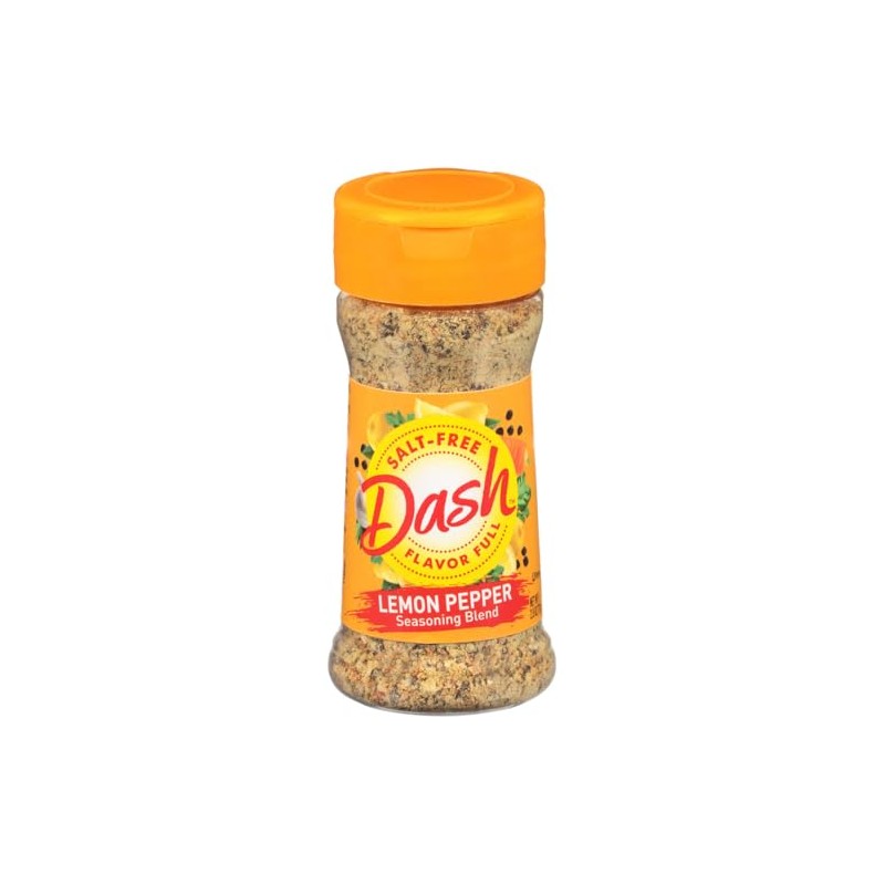 Dash Salt-Free Seasoning Blend, Lemon Pepper, 2.5 Ounce