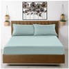 Fitted Sheet Single Bed (91 x 193cm) - Duck Egg