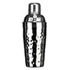 Premier Housewares Cocktail Shaker - Hammered Stainless Steel, Silver