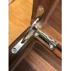 Unbranded Pair of Nickel plated Quadrant box Hinges 42mm X