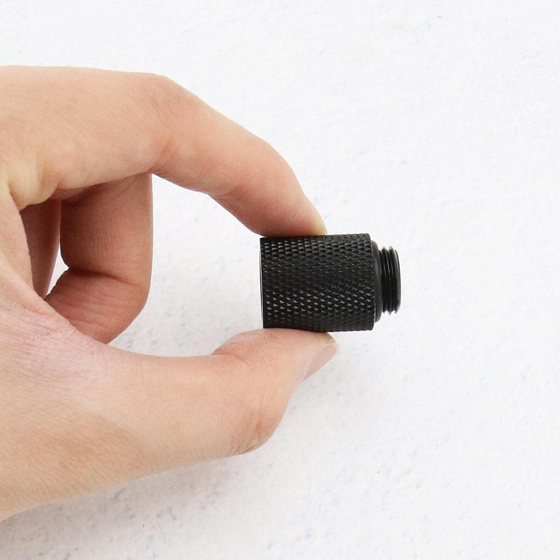 EMSea 4pcs Black G 1/4 Inch Extended Nut Seat 20mm