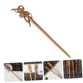 Beavorty 3pcs Butterfly Hairpin Hair Sticks for Long Hair Chinese Hair Fork Girl Hair Sticks Vintage Hair Chopstick Butterfly Hair Stick Wood Hair Chopsticks Wooden Hair Sticks