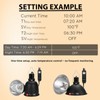 REPTITRIP 5.5" Reptile Heat Lamp Fixture with Dimming Thermostat, 100W