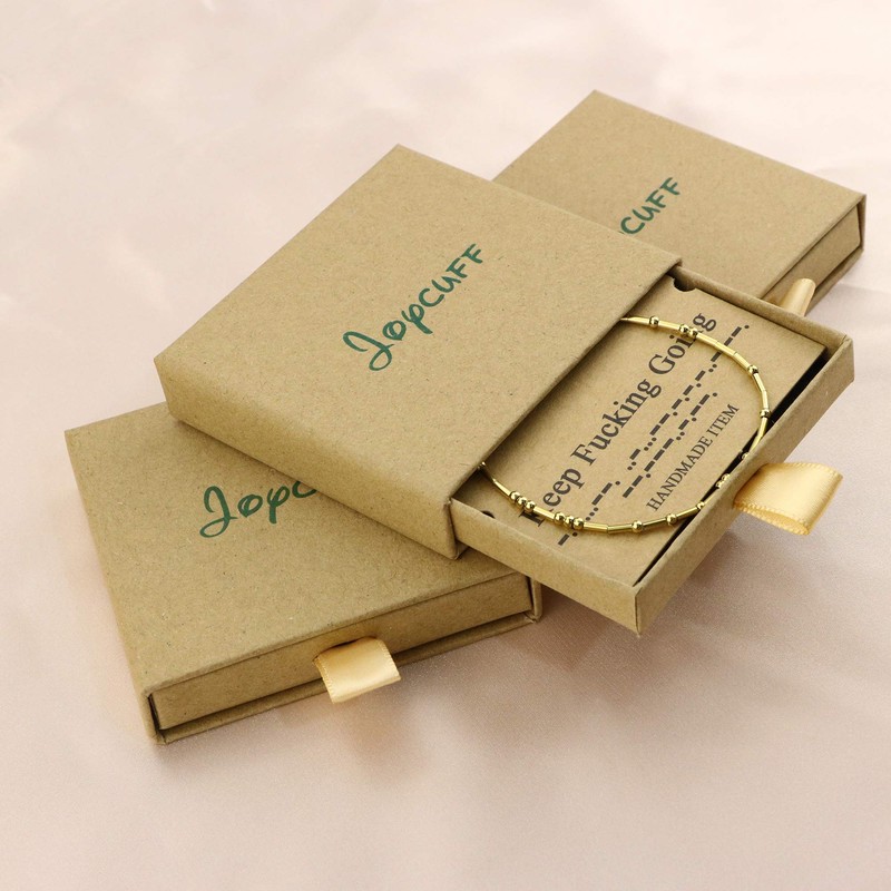 JoycuFF Morse Code Bracelets for Women Teen Girls Fashion Trendy