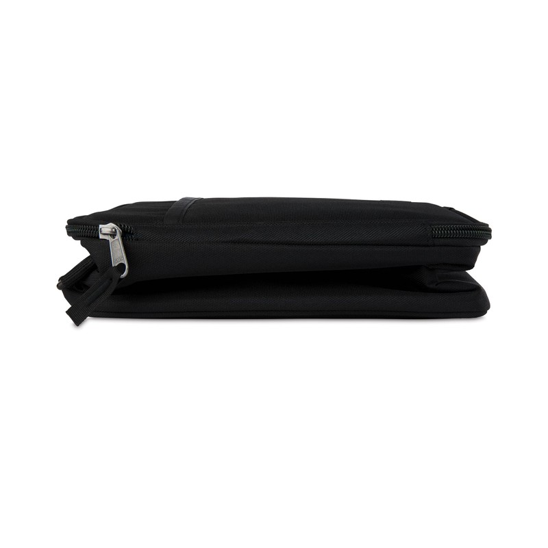 PackIt Freezable Crossbody Lunch Box, Black, Built with ECOFREEZE Technology,