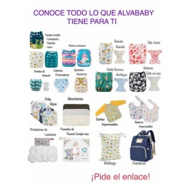 3 Pañales Ecológicos Alvababy Junior Extra Grande 2 A 5 Años                                                                                          