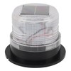 Solar Strobe Warning Safety Flashing Light Waterproof LED Emergency Warning