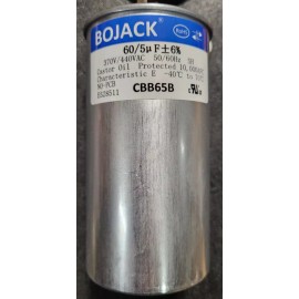 BOJACK CBB65B 60/5 uF MFD ±6% 370V/440V AC -40/+70 C Start Capacitor