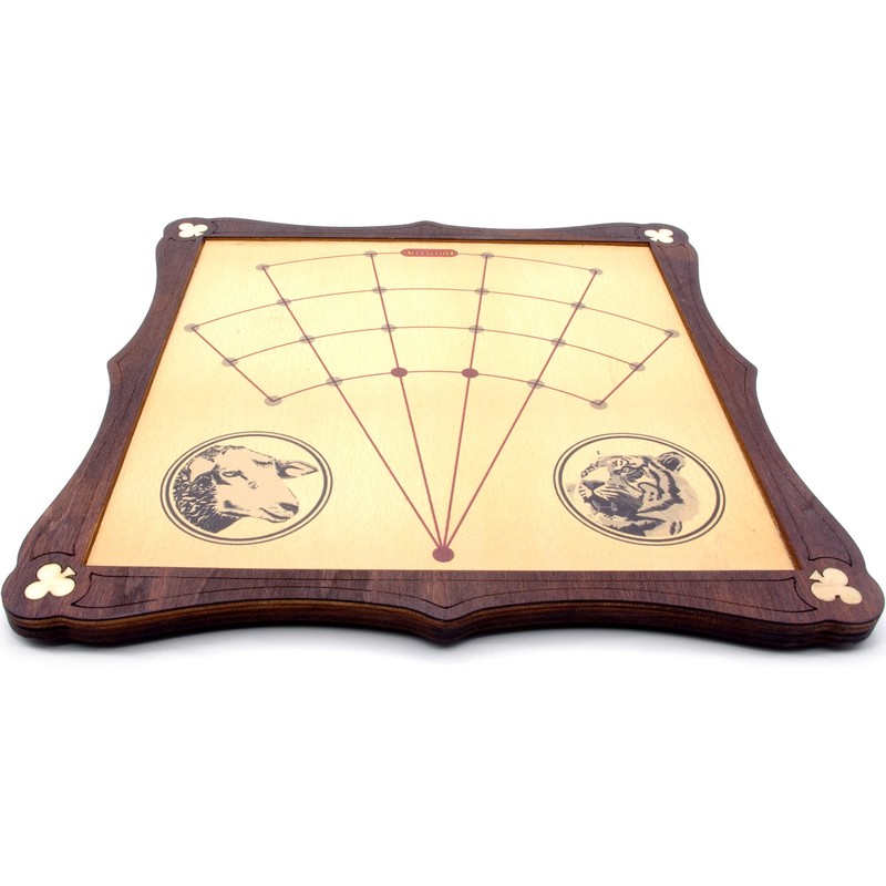 Brimtoy Lambs and Tigers traditional wooden board game
