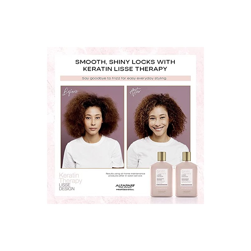 AlfaParf Keratin Therapy Smooth Design Care Set - Shampoo +