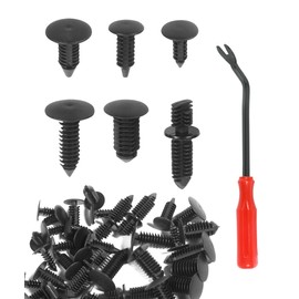 bylikeho 146PCS Auto Body Clips,Universal Nylon Fender Clips,Car Accessories Bumper Shield Retainer Clip,Auto Body Fastener Rivet Clips with Fastener Remover,Automotive Clips Replacement