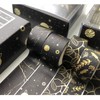 YUBX Creative Washi Tape Set 10 Rolls Gold Foil Print