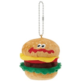 Skater BACH1 Burger Conx Mascot Keychain with Ball Chain