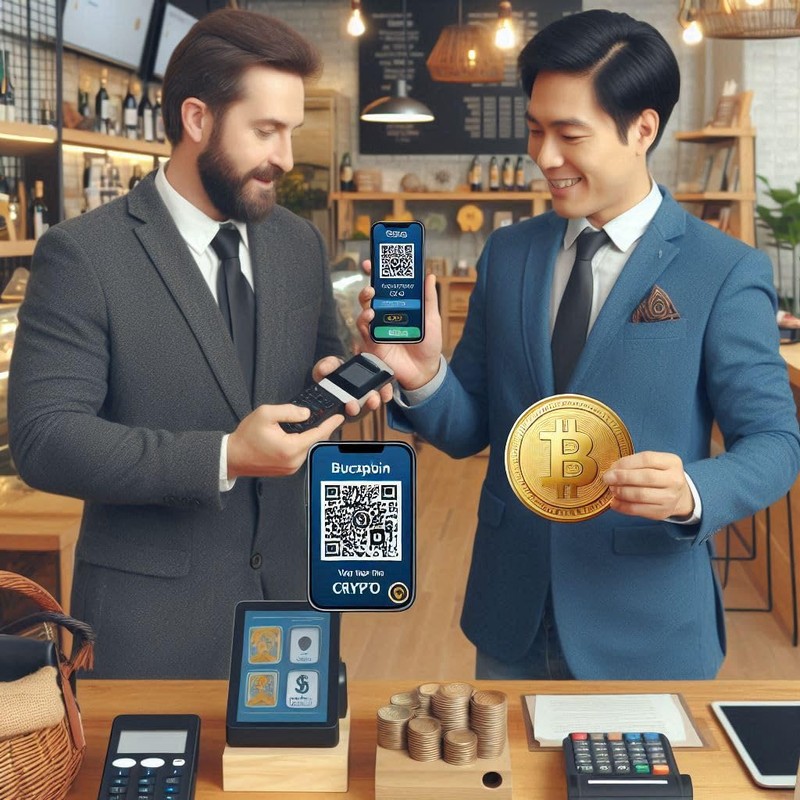 Pay with Crypto - QR Code & NFC Tag -
