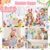 XLZJYIJ Easter Eggs for Hanging, Pack of 24 Easter Eggs