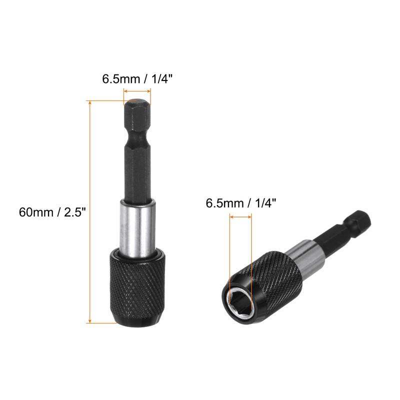 HARFINGTON Magnetic Extension Chuck Adapter 2.5" 1/4 Inch Hex Shank