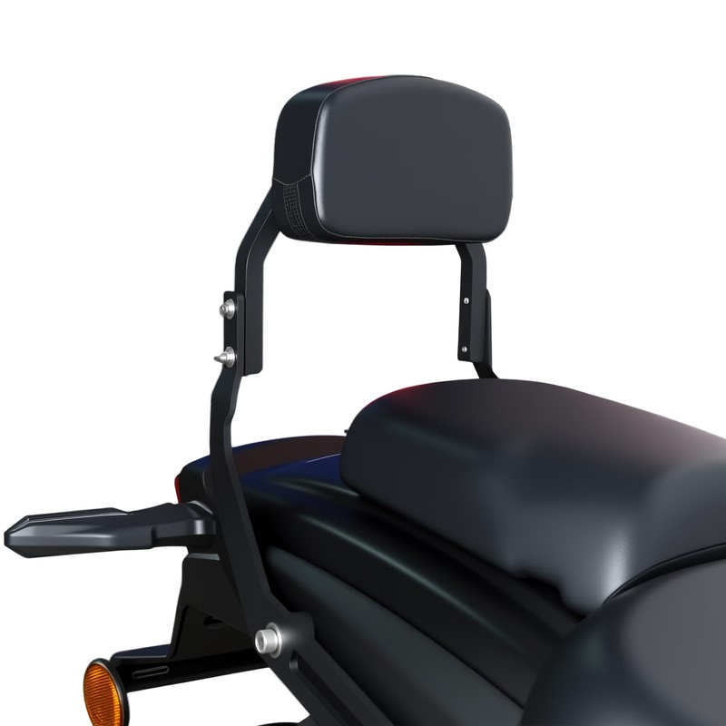 Motorcycle Detachable Passenger Sissy Bar Backrest with Cushion Pad Compatible