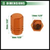 Hihaha Car SUV Tire Valve Stem Caps, 16mm, Aluminum Alloy,