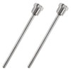 2 pieces 8 x 150 mm stainless steel immersion sleeve, 1/2 inch probe made of 304 stainless steel with locking screw, RTD PT100 thread, immersion well thermowell thermopocket for thermocouple home
