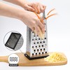 Supercenter Cheese Grater, Size 4-Sided Stainless Steel Box Grater, Food