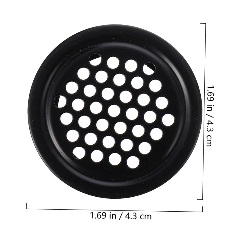 Gatuida 20 Pcs Stainless Steel Louvered Vent Covers Round Air