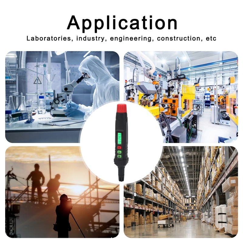 HT62 Digital Thermometer Hygrometer Portable Temperature Humidity Dew Point Tester