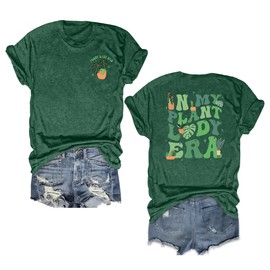 Gardening Shirts for Women Plant Lover T Shirt in My Pant Lady Era Tops Funny Gardener Gifts Shirt Tees(Green, X-Large)