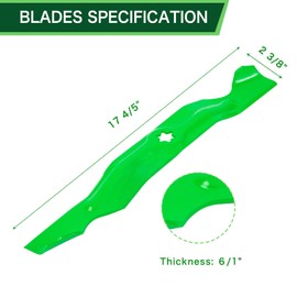 942-04053C RZT50 50 inch Lawn Mower Blades for MT D Cub Ca det RZT 50 LT1050 LTX1050 LTX1050KW LGT1050 50'' Deck Lawn mower Replace 742-04053 742-04053A 942-04053 942-04053A To ro 112-0316 (3 Pack)