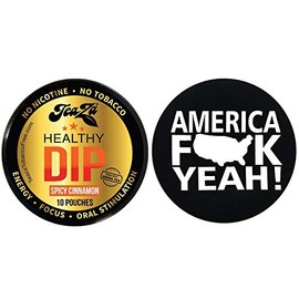 TeaZa Herbal Pouch Cinnamon 1 Can with DC Crafts Nation Skin Can Cover - America