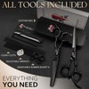 SEIMEIKEN 6" Black Hair Scissors Professional Hair Cutting Scissors and
