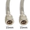Flexible MonoBloc Tap Connectors Tails M12 x 15mm Compression x