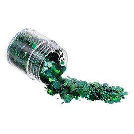 Minkissy Nail Glitters Art Sequins Set 2 Bottles Diy Manicure Decorations Makeup Glitter Sequins Decors