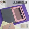 ASBEFORE Pencil Pouch for 3 Ring Binder - 3 Hole