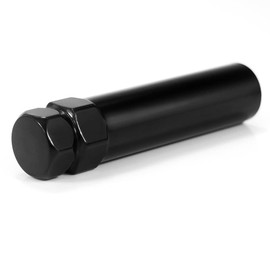 JiiinMiiin 6 Point Spline Lug Nut Tuner Socket Key Tool, 3.5" Height, 0.8" Inner Diameter, Compatible with 19mm 3/4 and 21mm 13/16 Replacement Hex, Black