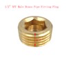 10pcs 1/2" NPT Male Brass Pipe Fitting Plug adapter Internal