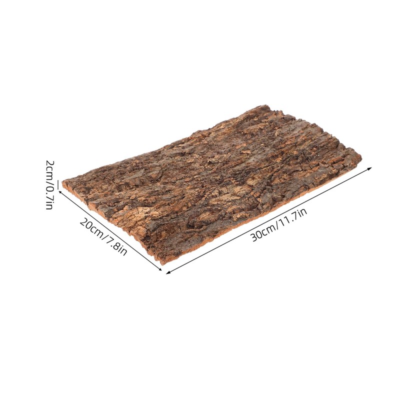 Angoily Cork Bark for Reptiles, Natural Bark for Bearded Lizard