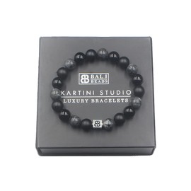 Men's Mixed Stone Bracelet, Onyx Bracelet, Larvikite Stone Bracelet, Quality Bead Jewelry for Man