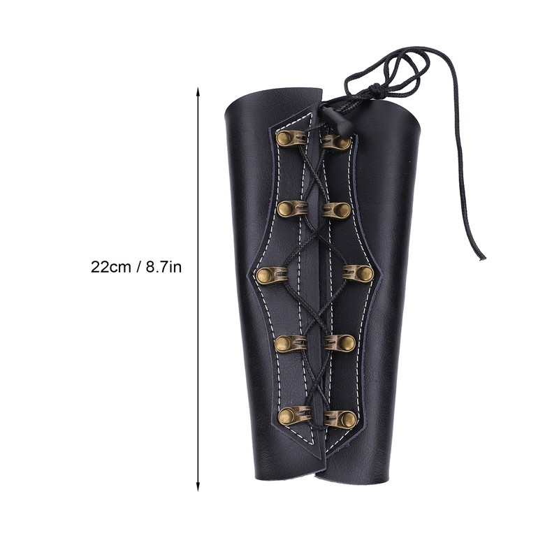 Archery Arm Guard Faux Leather Adjustable Arms Guard Protection Safety