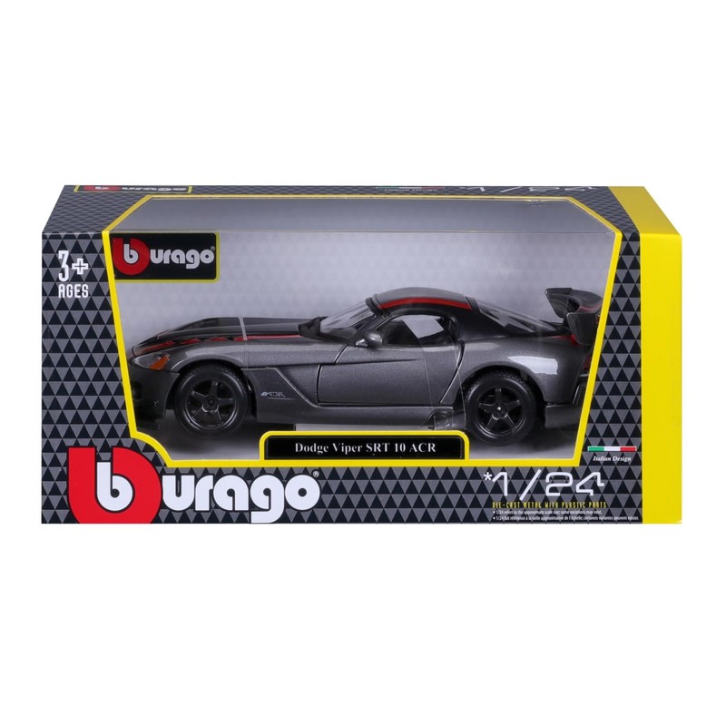 Bburago 18-22114 GY 1/24 Dodge Viper SRT 10 ACR Gray