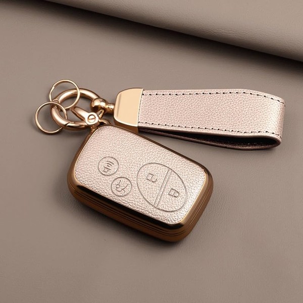 WiiLemz Key Fob Cover for Lexus with Key Chain, Upper