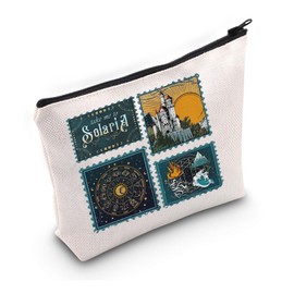 PYOUL Cosmetic Bag for Book Lovers, Solaria, Vega, Twins, Gift for Heavenly Heirs, beige