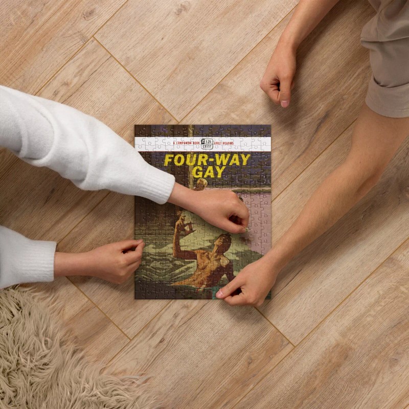 Hommi Publishing Four-Way Gay Vintage Gay Pulp 250 Piece 10x14"