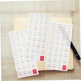 LALAFINA Planner Accessories by Calendar Stickers 12 Sheets Monthly Planner Tabs School Office Planner Tabs DIY Planner