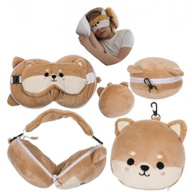 HJYDGJ Kissen Mit Integrierter Schlafmaske Kissen-Augenmaske Kissen Mit Schlafmaske Kissen Reise Travel Kissen Reise Kissen Travel Pillow 2-in-1 Reisekissen Ausklappbares Kissen