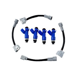 labwork-parts 4X Inyectores de Combustible 410 CC con adaptadores Plug & Play para Honda Acura RDX
