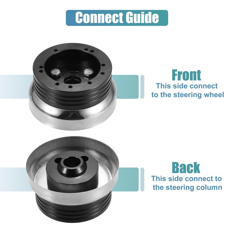 QUARKZMAN 5 & 6 Hole Steering Wheel Hub Adapter for